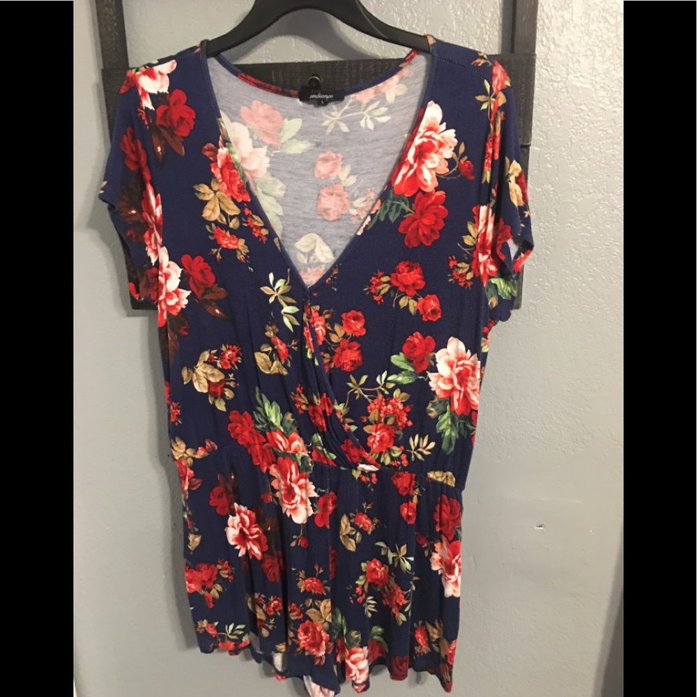 Ambiance Flowered Romper
